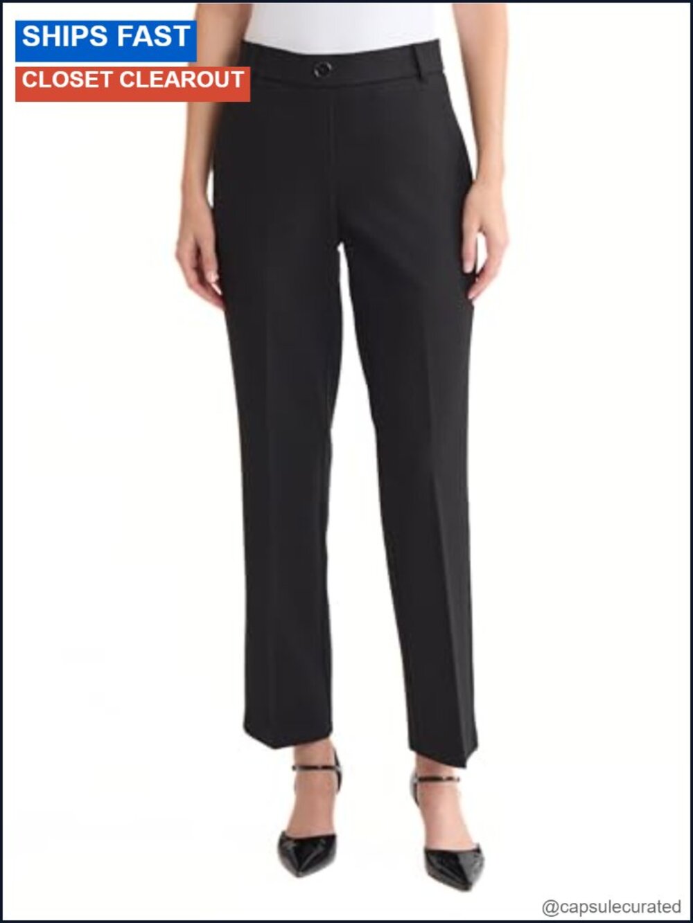 Kasper Pull-On Straight Leg Trouser Business Casual